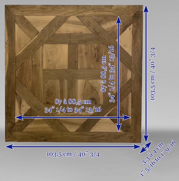 Lot of about 19,5m² of Arenberg parquet flooring, 19th century Lot of about 19,5m² of Arenberg parquet flooring, 19th century-7