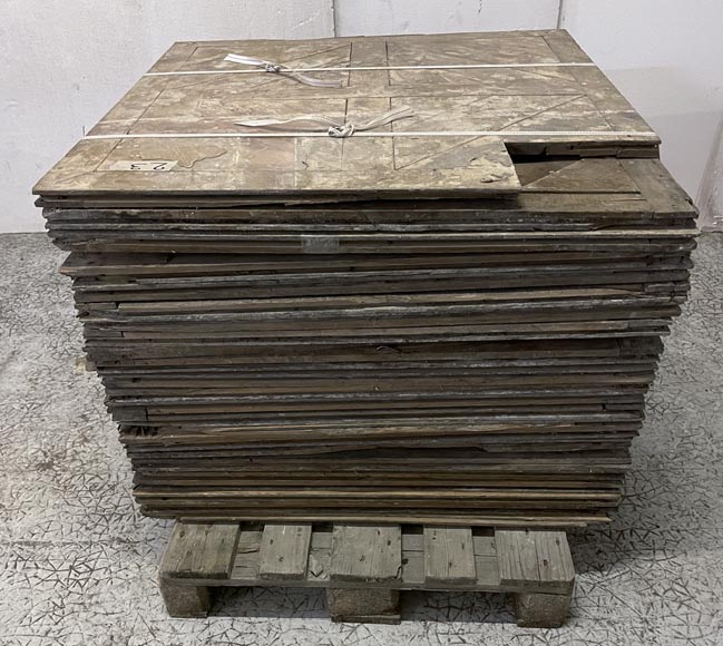 Lot of about 20m² of Soubise parquet flooring, 19th century Lot of about 20m² of Soubise parquet flooring, 19th century-12