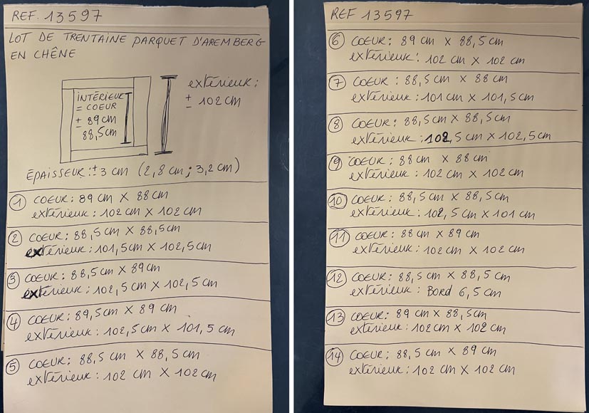 Batch of about 34m² of Arenberg parquet flooring, 18th century Batch of about 34m² of Arenberg parquet flooring, 18th century-11