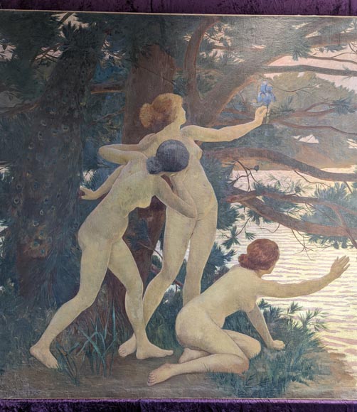 Edmond Anne Antoine TAPISSIER « Les sirènes » Salon of 1896 Edmond Anne Antoine TAPISSIER « Les sirènes » Salon of 1896-1