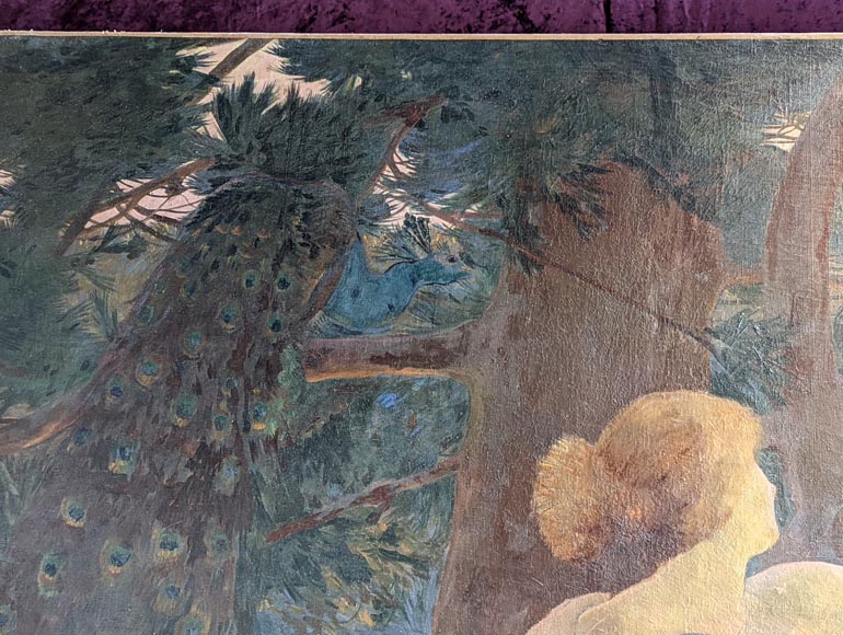 Edmond Anne Antoine TAPISSIER « Les sirènes » Salon of 1896 Edmond Anne Antoine TAPISSIER « Les sirènes » Salon of 1896-2