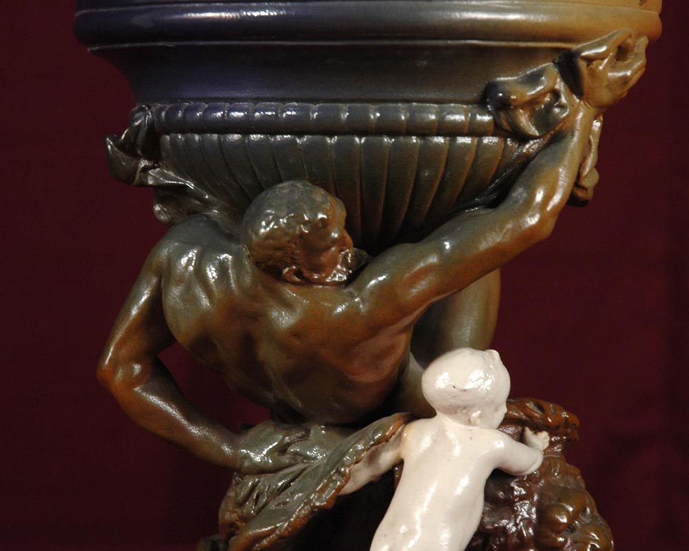 Hercule, rare vase by Carrier-Belleuse. Hercule, rare vase by Carrier-Belleuse.-6