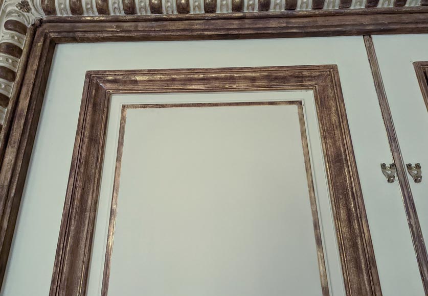 Lot of three moulded double doors, 19th century Lot of three moulded double doors, 19th century-4