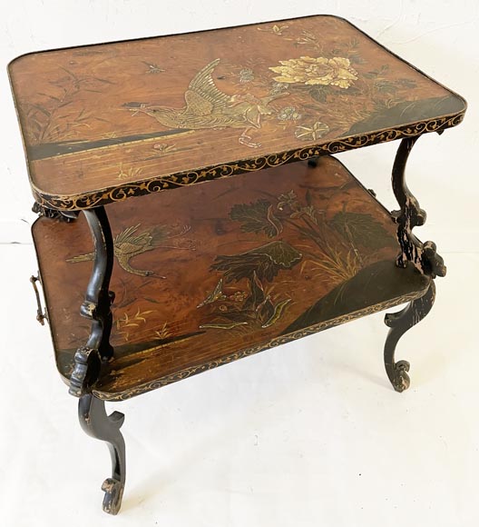 Louis MAJORELLE (attr.to), Tea table with a Vernis Martin decoration, circa 1880-1890 Louis MAJORELLE (attr.to), Tea table with a Vernis Martin decoration, circa 1880-1890-1