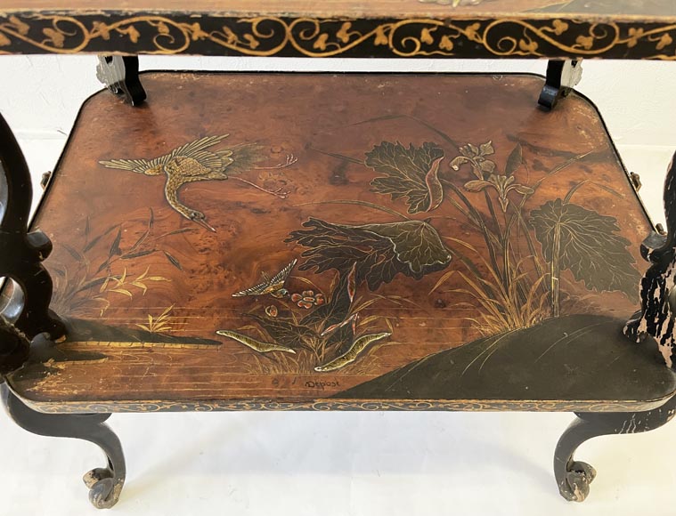 Louis MAJORELLE (attr.to), Tea table with a Vernis Martin decoration, circa 1880-1890 Louis MAJORELLE (attr.to), Tea table with a Vernis Martin decoration, circa 1880-1890-11