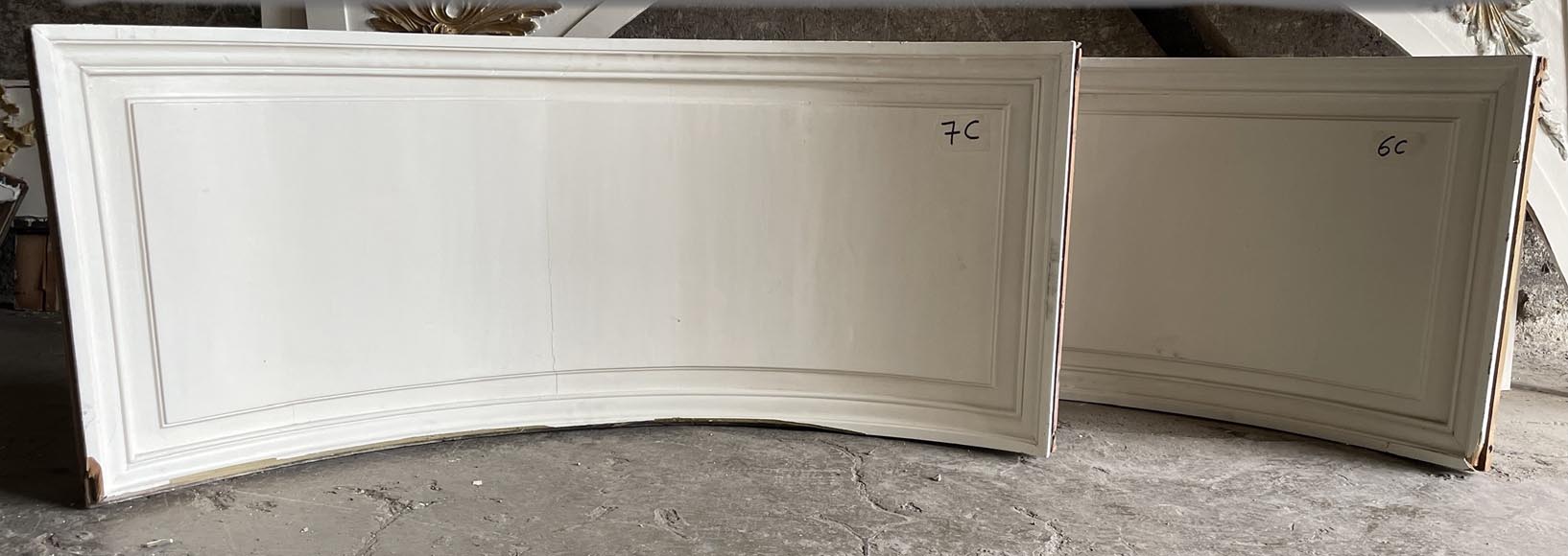 Series of Ionic pilasters in sculpted and painted wood Series of Ionic pilasters in sculpted and painted wood-6