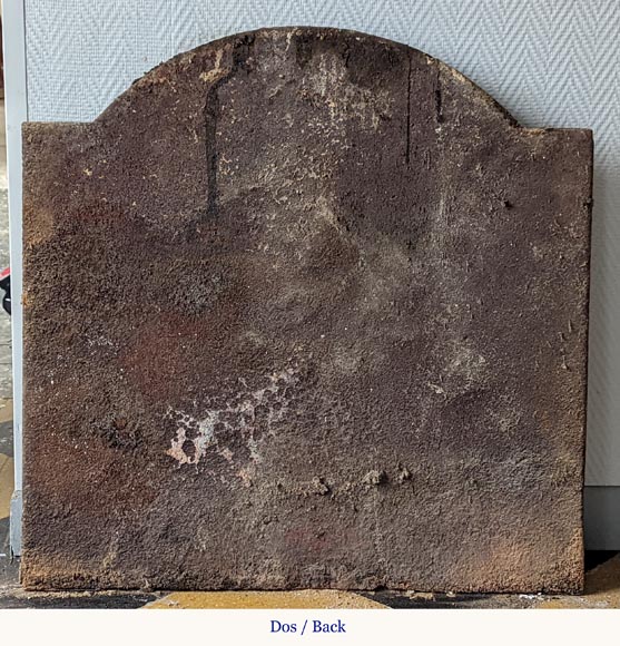 Large cast iron fireback with France's coat of arms Large cast iron fireback with France's coat of arms-5