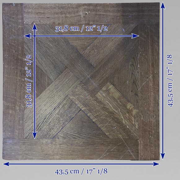 Approx 15m² of modern oak parquet flooring with a cross motif Approx 15m² of modern oak parquet flooring with a cross motif-6