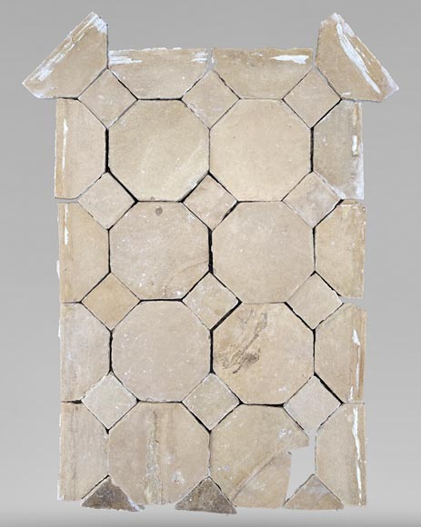 Small batch of stone pavement with cabochons Small batch of stone pavement with cabochons-0