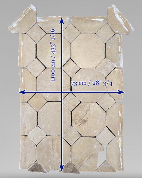 Small batch of stone pavement with cabochons Small batch of stone pavement with cabochons-5