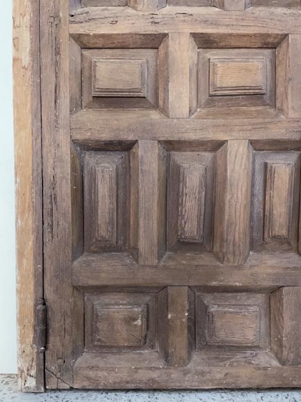 Spannish oak door with frame, 18th century Spannish oak door with frame, 18th century-3