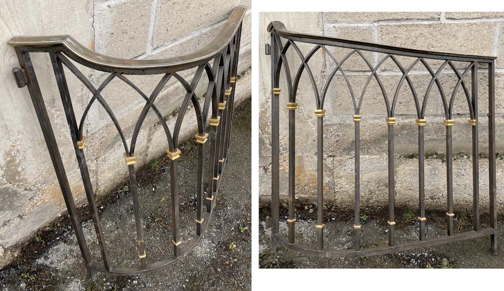 Art Deco wrought iron handrail  Art Deco wrought iron handrail -3
