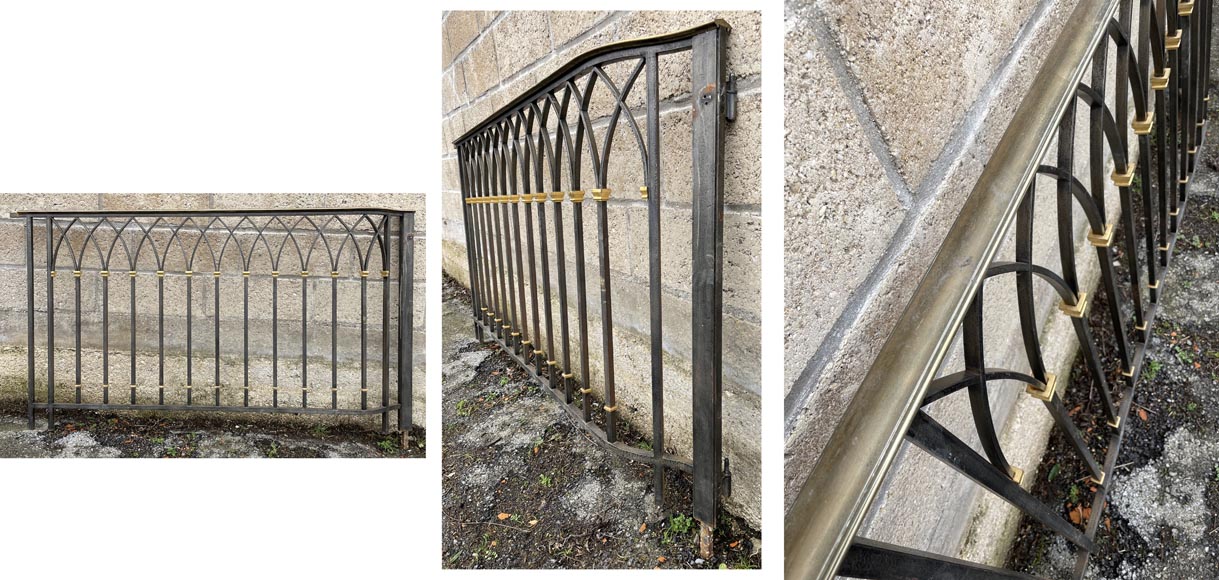 Art Deco wrought iron handrail  Art Deco wrought iron handrail -4