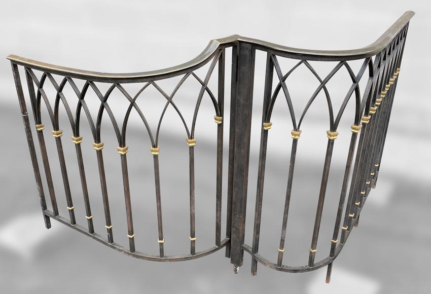 Art Deco wrought iron handrail  Art Deco wrought iron handrail -5