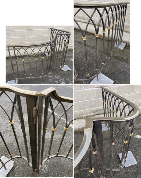 Art Deco wrought iron handrail  Art Deco wrought iron handrail -6