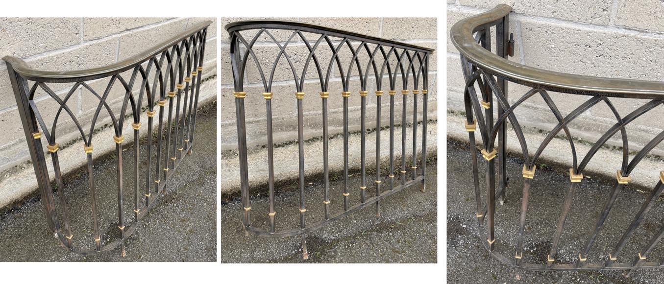 Art Deco wrought iron handrail  Art Deco wrought iron handrail -8