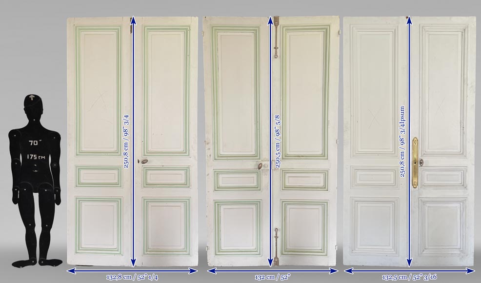 Set of 3 molded double doors Set of 3 molded double doors-17