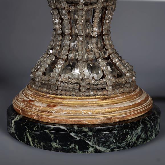 Pair of antique crystal lamps Pair of antique crystal lamps-7