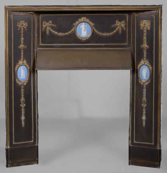 Mantel insert with medallions Wedgwood style Mantel insert with medallions Wedgwood style-0