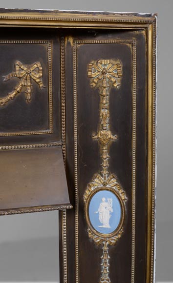 Mantel insert with medallions Wedgwood style Mantel insert with medallions Wedgwood style-4