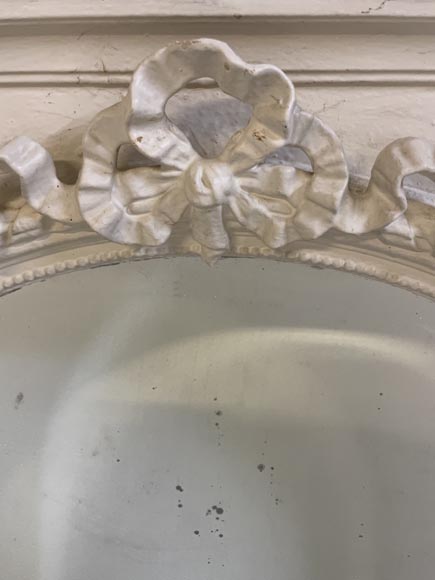 Louis XVI style trumeau with a curved top and a ribbon Louis XVI style trumeau with a curved top and a ribbon-1