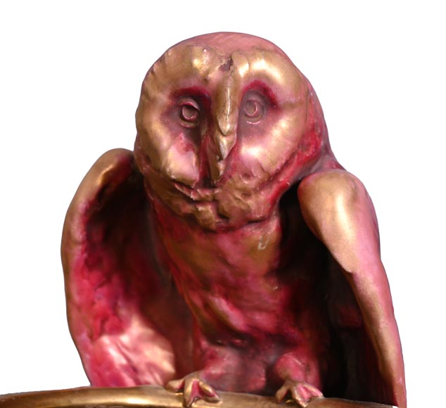 Eduard Stellmacher (attributed to) for Amphora, Earthenware owl vase, late 1890s Eduard Stellmacher (attributed to) for Amphora, Earthenware owl vase, late 1890s-4