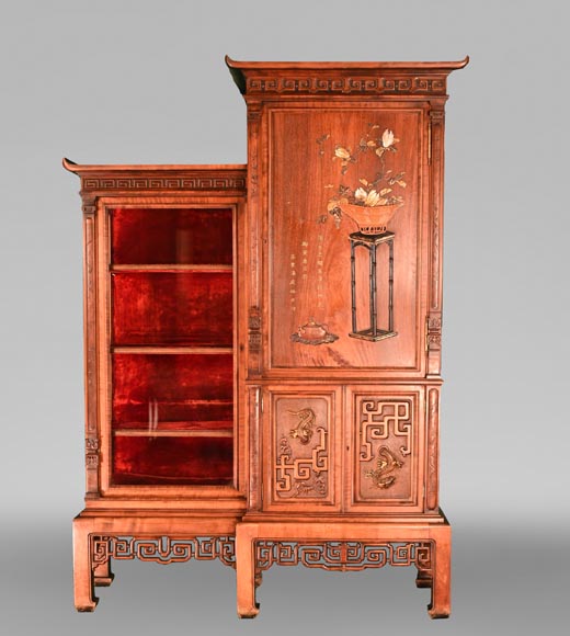 Gabriel VIARDOT (attributed to), Japanese-Style Display Cabinet and Wardrobe, late 19th century Gabriel VIARDOT (attributed to), Japanese-Style Display Cabinet and Wardrobe, late 19th century-0