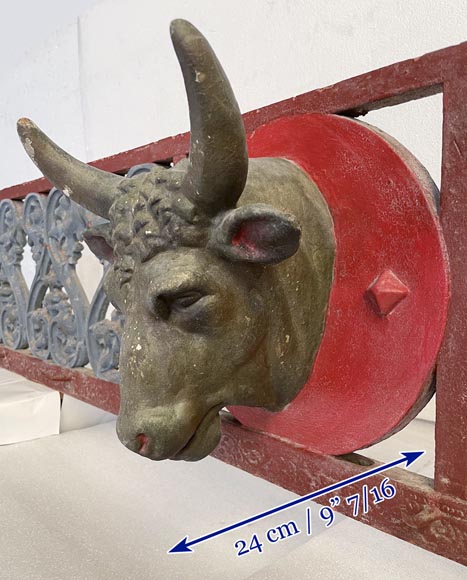 19th century butcher's facade in cast iron and iron 19th century butcher's facade in cast iron and iron-3