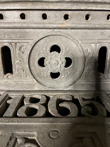 Double Quarter-Turn Staircase and Walkway in Cast Iron and Wrought Iron, 1865   Double Quarter-Turn Staircase and Walkway in Cast Iron and Wrought Iron, 1865  -2