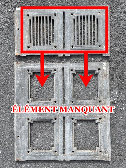 Double Quarter-Turn Staircase and Walkway in Cast Iron and Wrought Iron, 1865   Double Quarter-Turn Staircase and Walkway in Cast Iron and Wrought Iron, 1865  -13