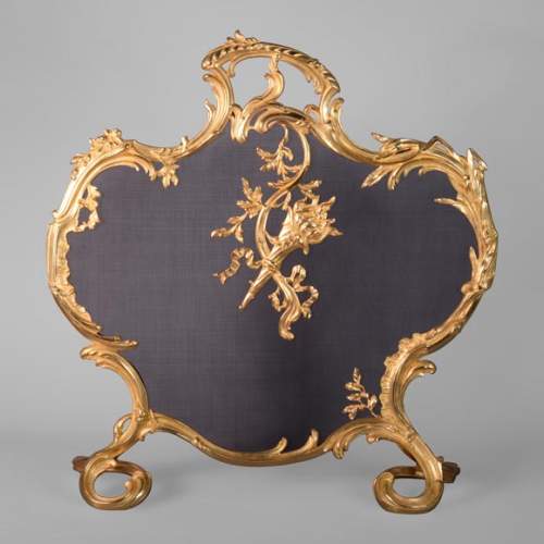 Louis XV style firescreen with torch decoration