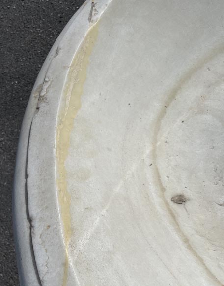 Central fountain in Carrara marble, godroon decors Central fountain in Carrara marble, godroon decors-7