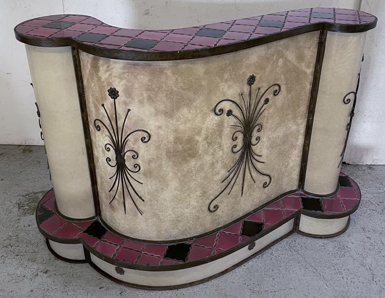 Italian counter with chairs, 70s Italian counter with chairs, 70s-3