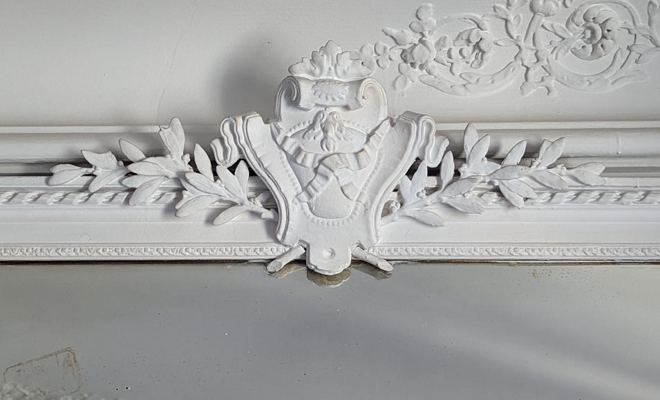 Napoleon III style trumeau with crossed ribbon decoration Napoleon III style trumeau with crossed ribbon decoration-1