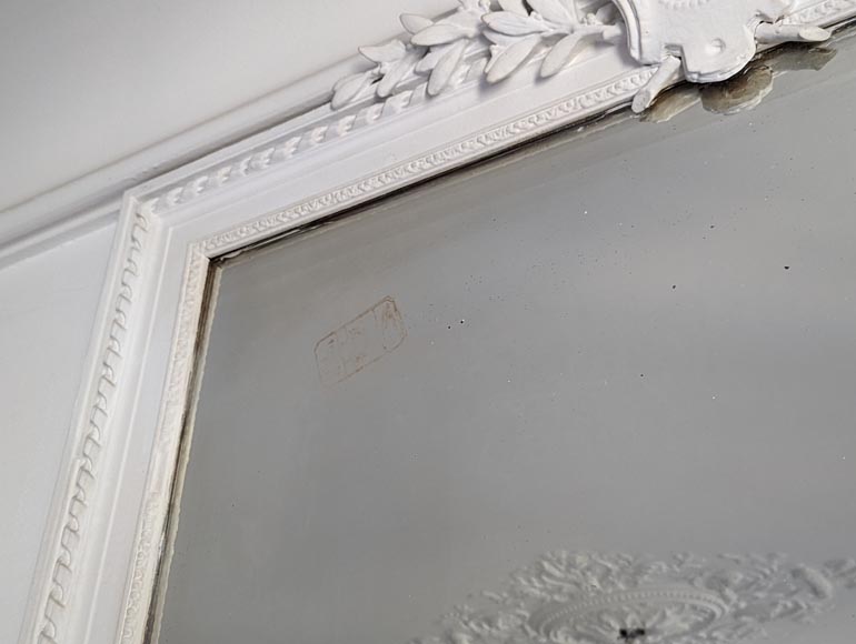 Napoleon III style trumeau with crossed ribbon decoration Napoleon III style trumeau with crossed ribbon decoration-3