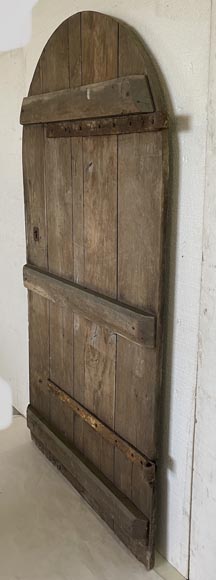 Oak door with rounded top from the 18th century Oak door with rounded top from the 18th century-4