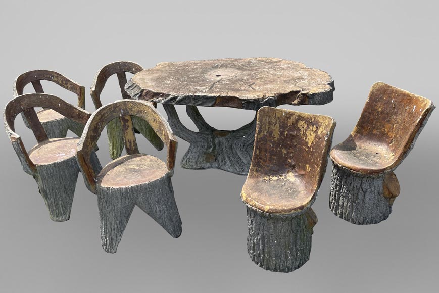 Rocaille style composite stone garden furniture Rocaille style composite stone garden furniture-0