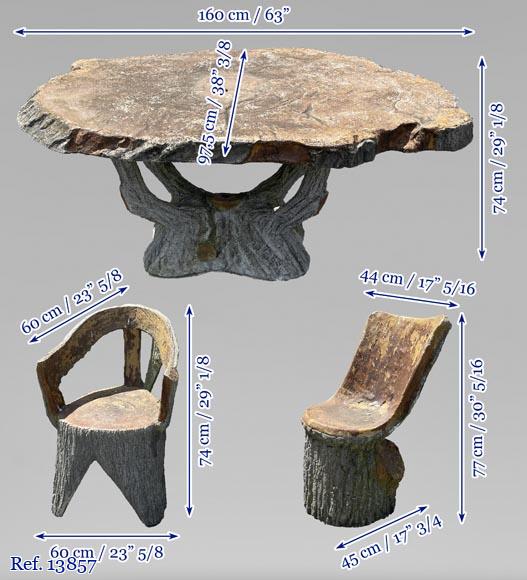 Rocaille style composite stone garden furniture Rocaille style composite stone garden furniture-8
