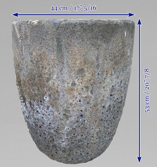 Three garden vases from stoneware crucible Three garden vases from stoneware crucible-6