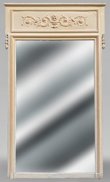 Trumeau in stucco and painted wood in the Louis XVI style Trumeau in stucco and painted wood in the Louis XVI style-0