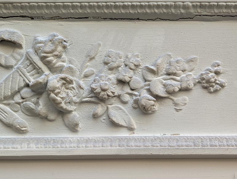 Trumeau in stucco and painted wood in the Louis XVI style Trumeau in stucco and painted wood in the Louis XVI style-2