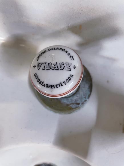 Earthenware washbasin on column, 19th century Earthenware washbasin on column, 19th century-5