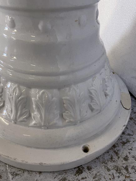 Earthenware washbasin on column, 19th century Earthenware washbasin on column, 19th century-8