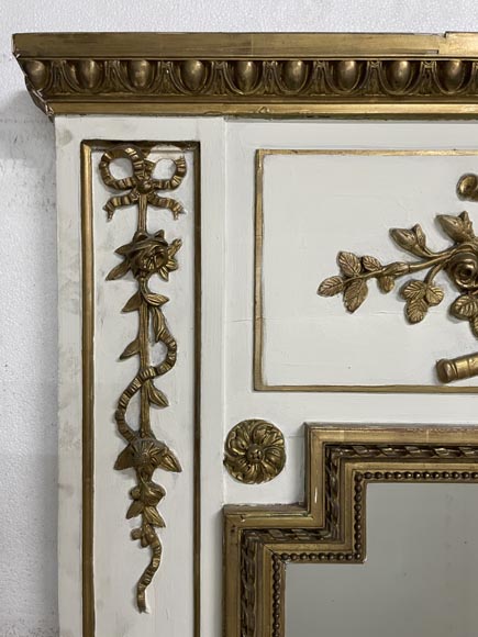 Louis XV style trumeau decorated with musical instruments Louis XV style trumeau decorated with musical instruments-3