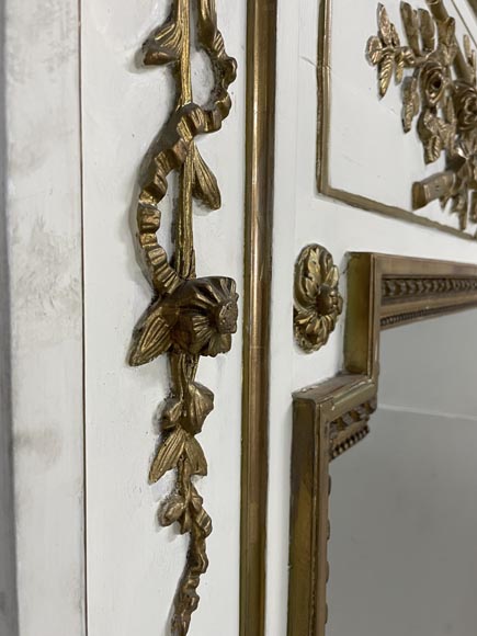 Louis XV style trumeau decorated with musical instruments Louis XV style trumeau decorated with musical instruments-4