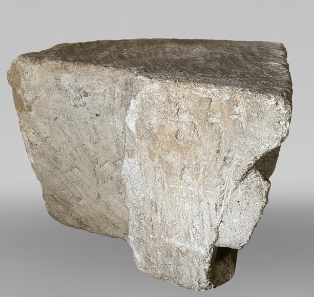 Medieval Stone Capital with Pinecone Decor, 12th Century Medieval Stone Capital with Pinecone Decor, 12th Century-7