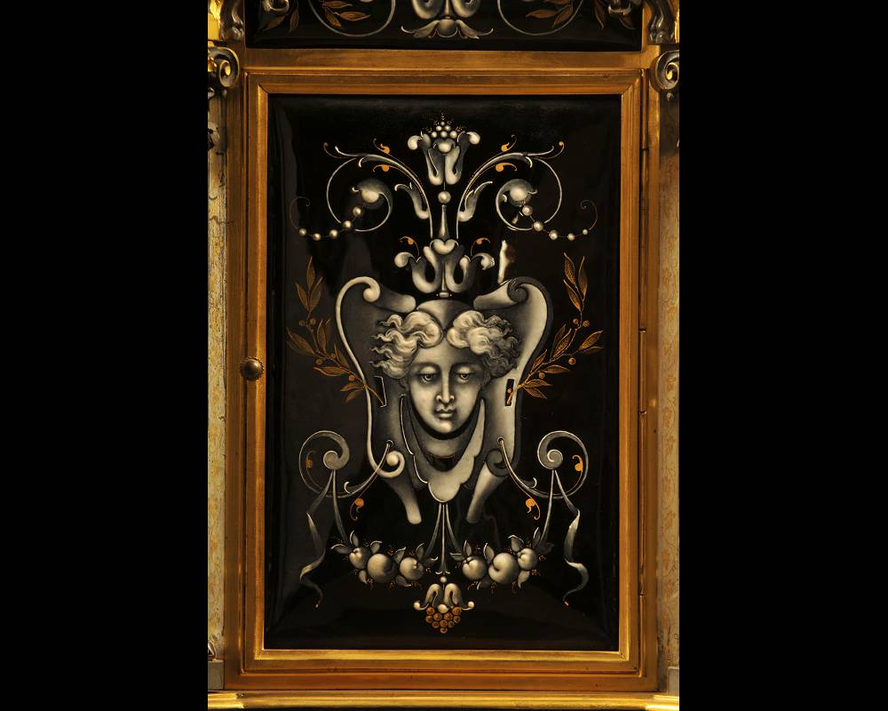 Paul SOYER, Bronze, Gilded Bronze and Enameled Clock, circa 1860 Paul SOYER, Bronze, Gilded Bronze and Enameled Clock, circa 1860-3