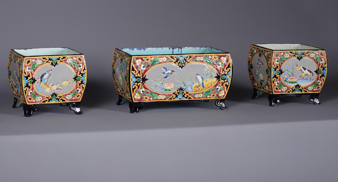 J. VIEILLARD & CIE Manufacture, Mantel Set, second half of the 19th century J. VIEILLARD & CIE Manufacture, Mantel Set, second half of the 19th century-1