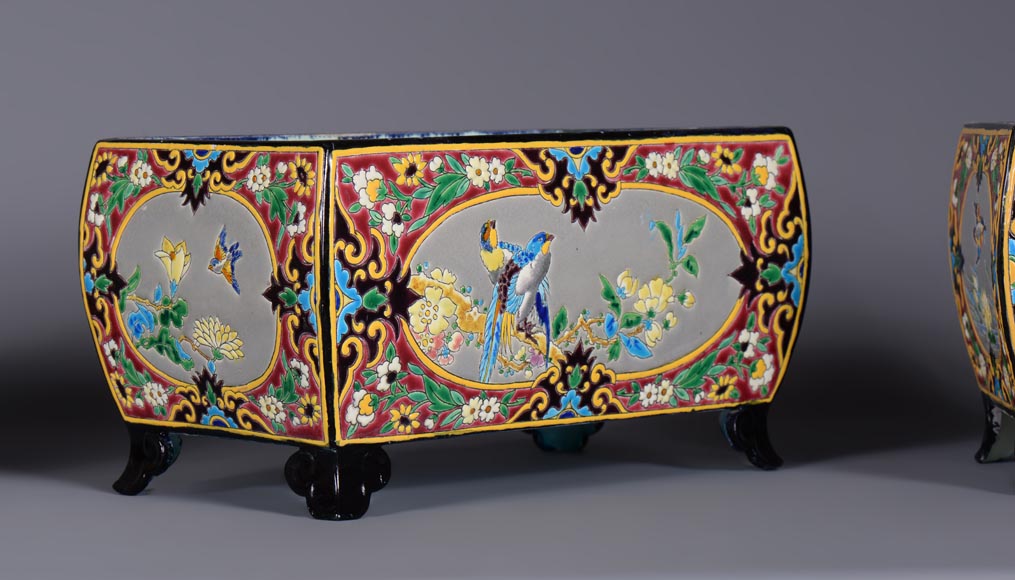 J. VIEILLARD & CIE Manufacture, Mantel Set, second half of the 19th century J. VIEILLARD & CIE Manufacture, Mantel Set, second half of the 19th century-2