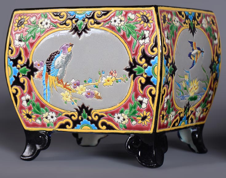 J. VIEILLARD & CIE Manufacture, Mantel Set, second half of the 19th century J. VIEILLARD & CIE Manufacture, Mantel Set, second half of the 19th century-4